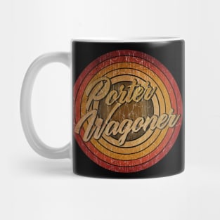 arjunthemaniac,circle vintage retro faded Porter Wagoner Mug